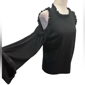 Milly cold shoulder ruffle sleeve size S